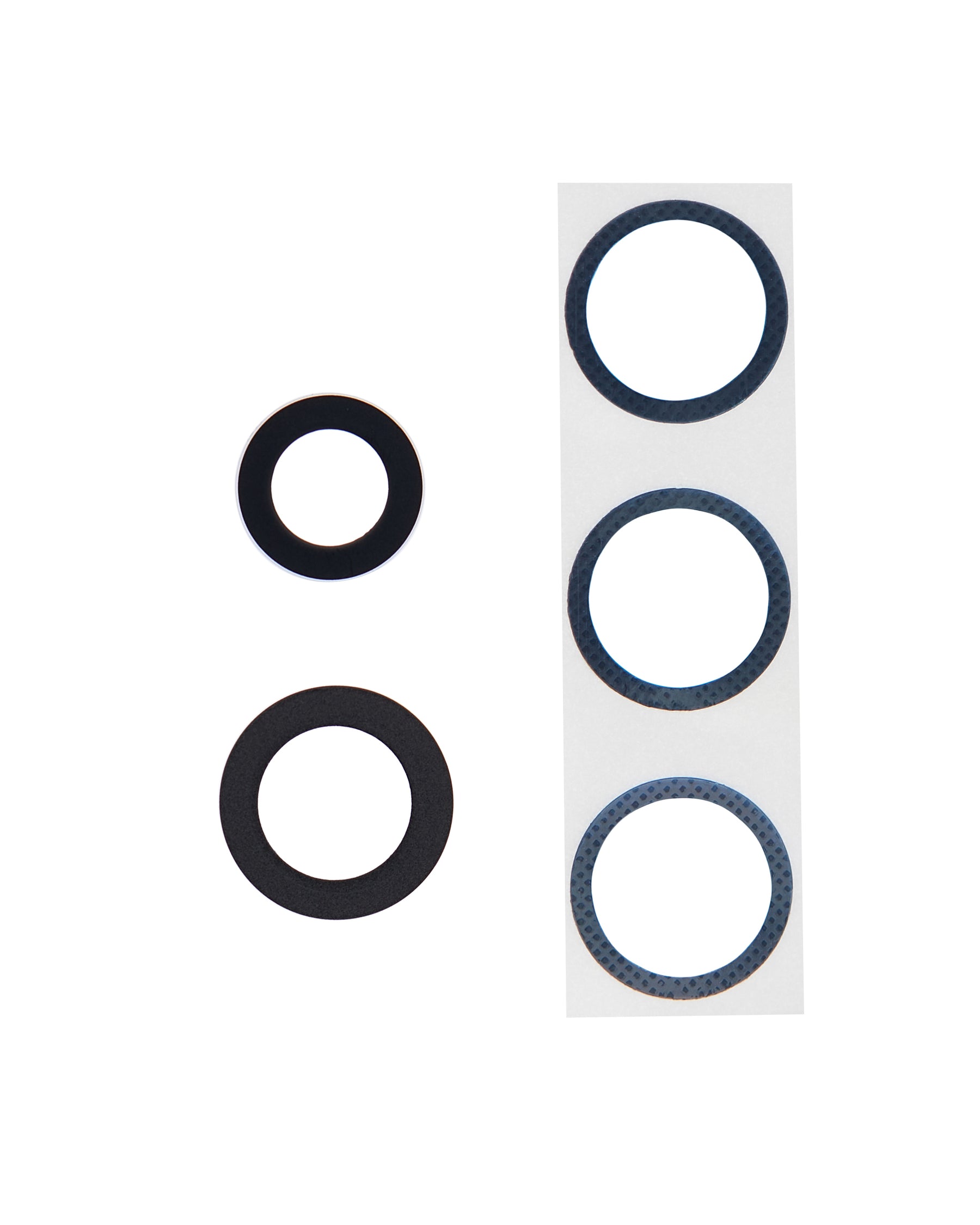 Replacement Back Camera Lens Glass Ring Protective Cover Compatible For Samsung Galaxy A52 (A525 / 2021) / A52 5G (A526 / 2021) / A52S 5G (A528 / 2021) (Awesome Black)