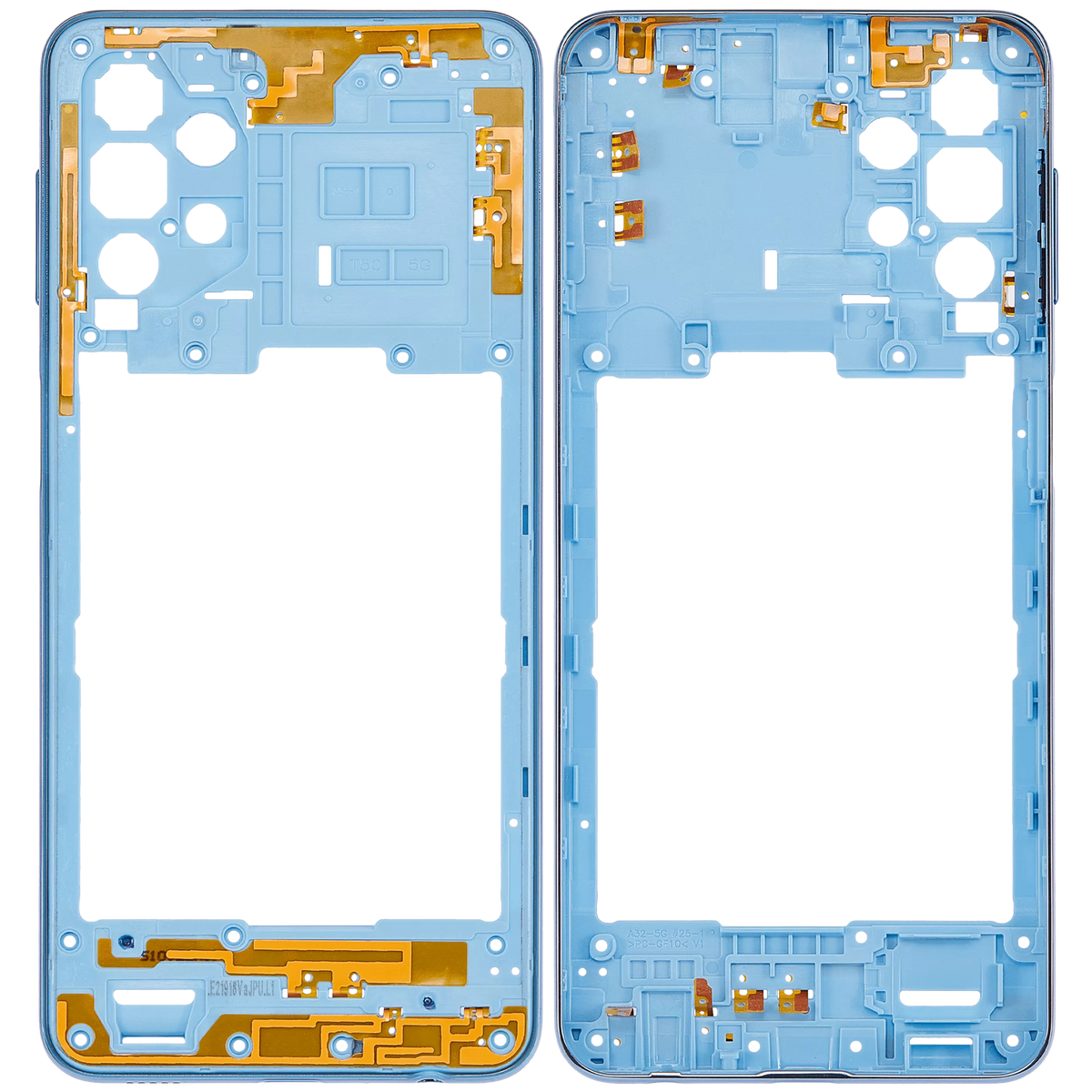 Mid-Frame Housing Compatible For Samsung Galaxy A32 5G (A326 / 2021) (Awesome Blue)