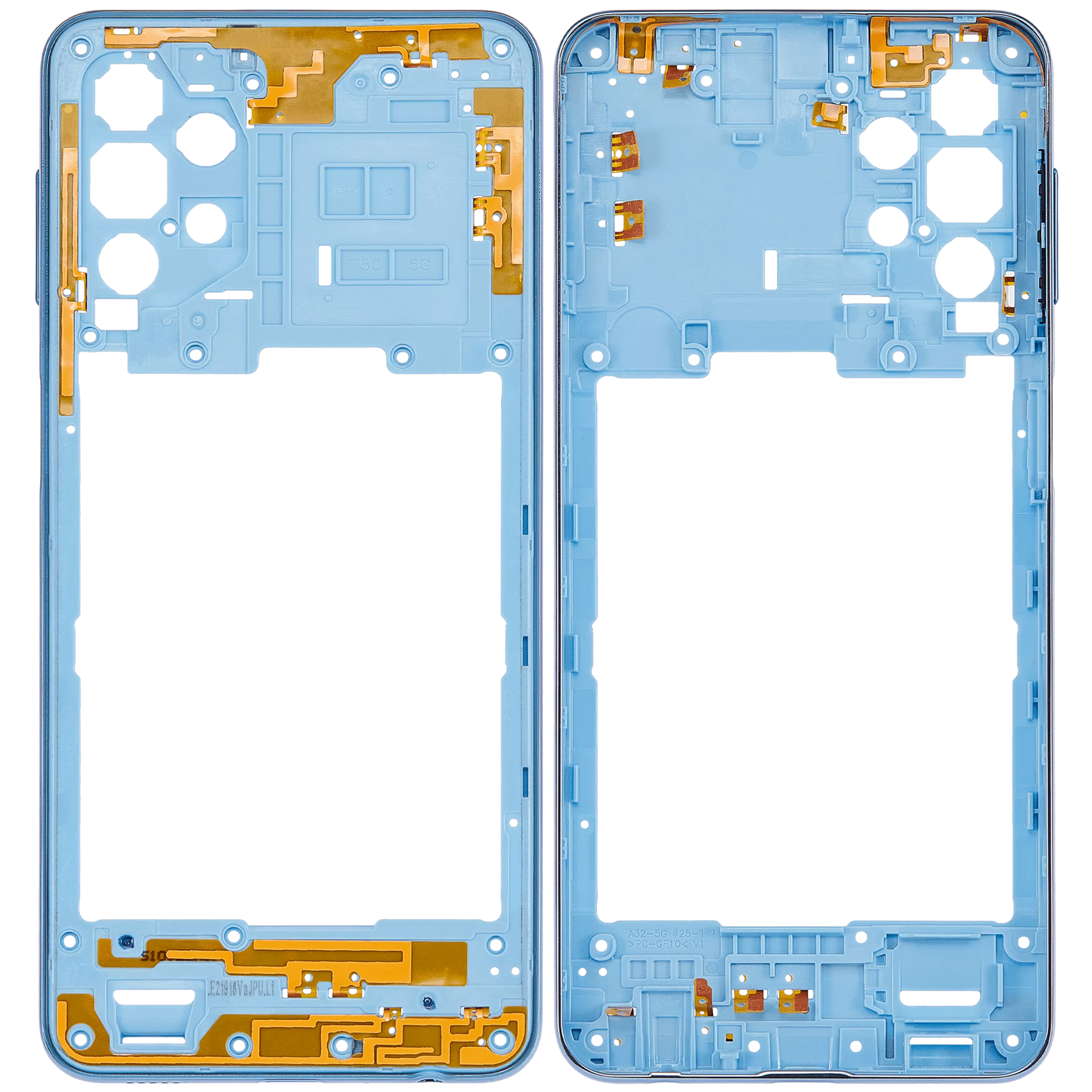 Mid-Frame Housing Compatible For Samsung Galaxy A32 5G (A326 / 2021) (Awesome Blue)