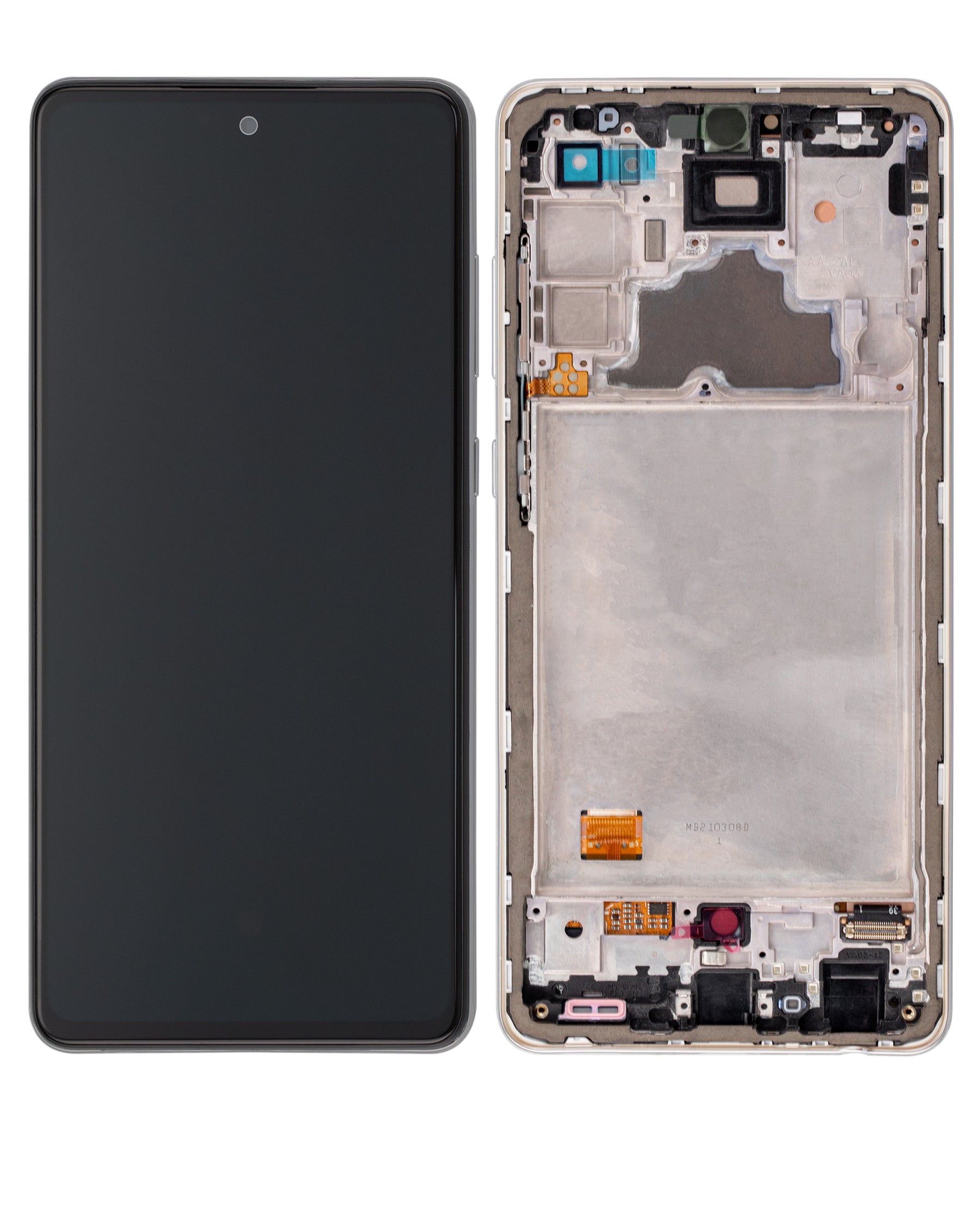 Replacement OLED Assembly With Frame Compatible For Samsung A72 (A725 / 2021) (Refurbished) (Awesome White)