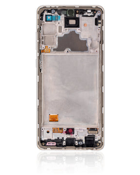 Replacement OLED Assembly With Frame Compatible For Samsung A72 (A725 / 2021) (Refurbished) (Awesome White)