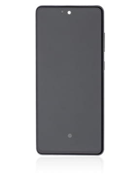 Replacement OLED Assembly With Frame Compatible For Samsung A72 (A725 / 2021) (Service Pack) (Awesome Black)