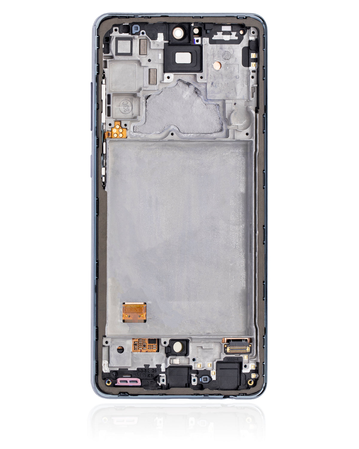 Replacement OLED Assembly With Frame Compatible For Samsung A72 (A725 / 2021) (Service Pack) (Awesome Black)