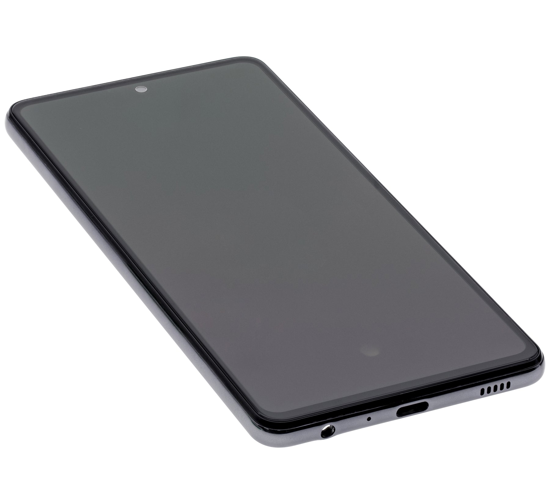 Replacement OLED Assembly With Frame Compatible For Samsung A72 (A725 / 2021) (Service Pack) (Awesome Black)