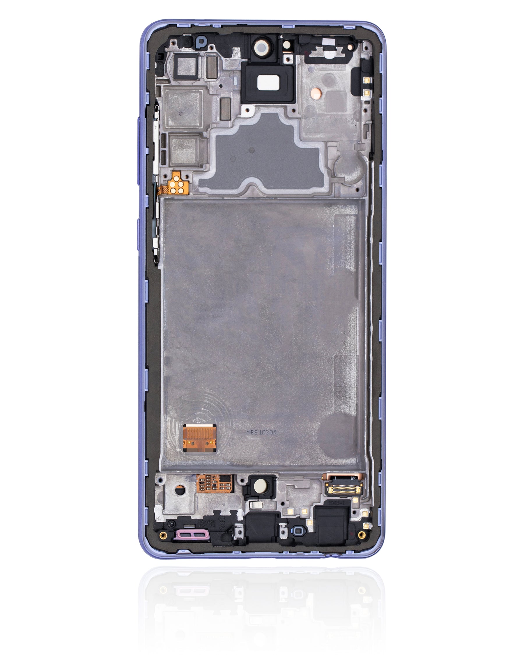 Replacement OLED Assembly With Frame Compatible For Samsung Galaxy A72 (A725 / 2021) (Refurbished) (Awesome Violet)