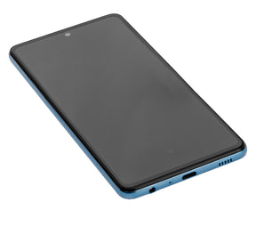Replacement OLED Assembly With Frame Compatible For Samsung A72 (A725 / 2021) (Service Pack) (Awesome Blue)
