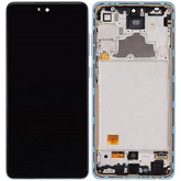 Replacement OLED Assembly With Frame Compatible For Samsung A72 (A725 / 2021) (6.36") (Vemake) (Awesome Blue)