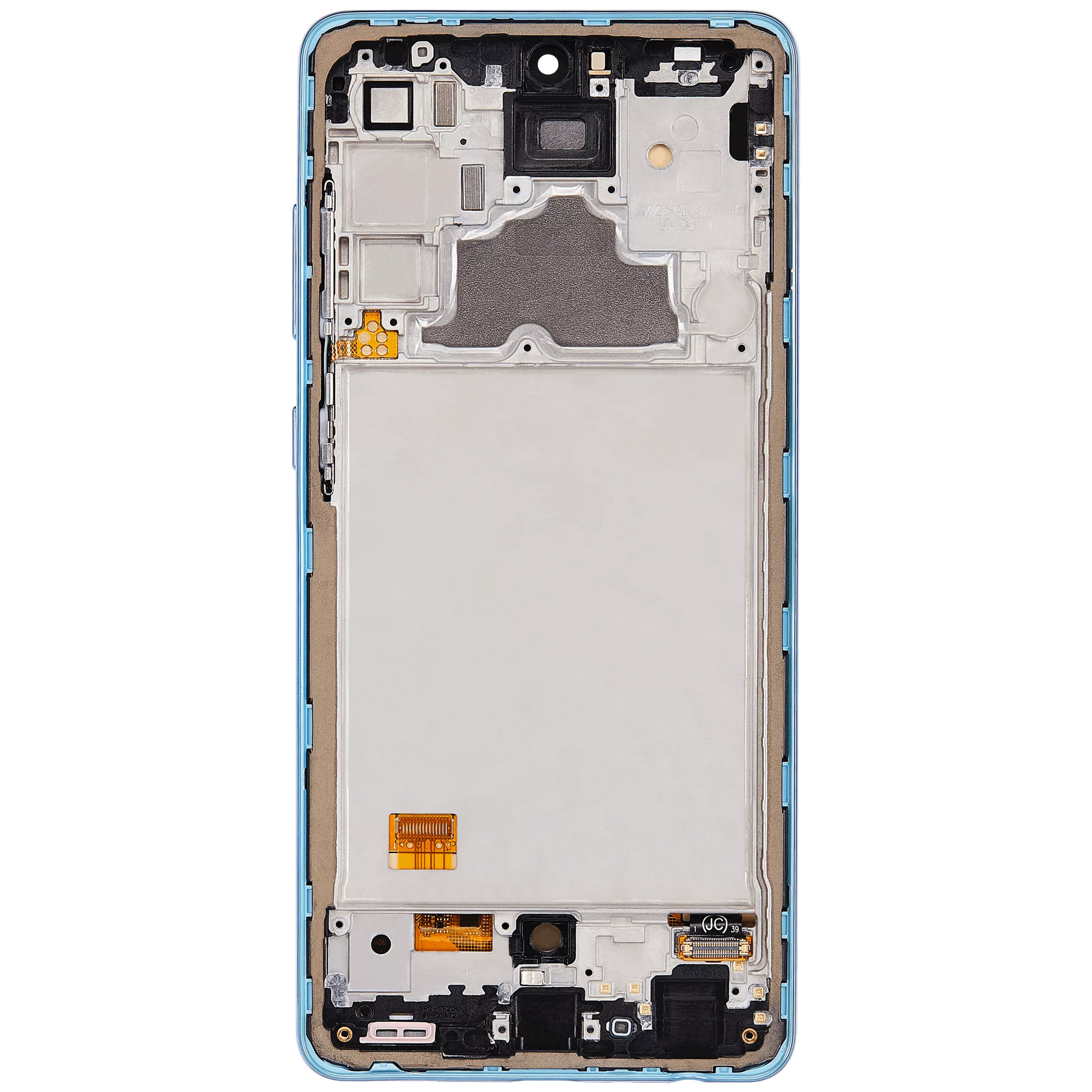 Replacement OLED Assembly With Frame Compatible For Samsung A72 (A725 / 2021) (6.36") (Vemake) (Awesome Blue)