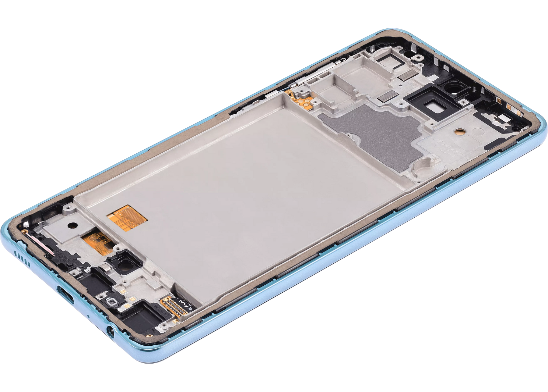 Replacement OLED Assembly With Frame Compatible For Samsung A72 (A725 / 2021) (6.36") (Vemake) (Awesome Blue)