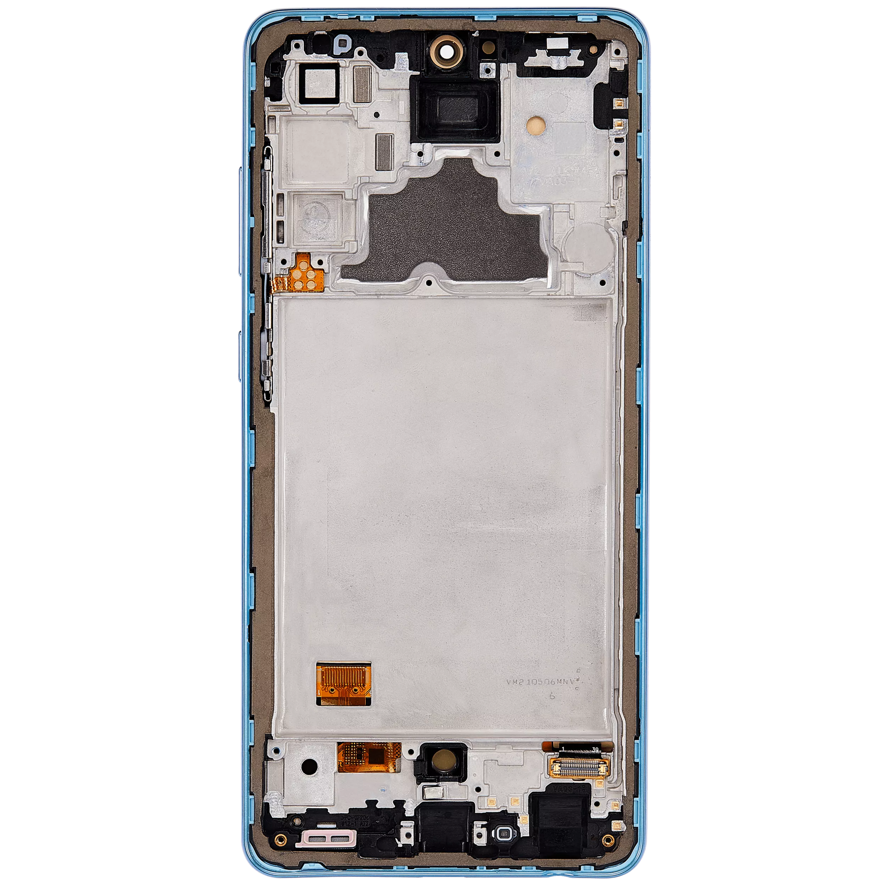 Replacement OLED Assembly With Frame Compatible For Samsung A72 (A725 / 2021) (6.67") (Vemake) (Awesome Blue)