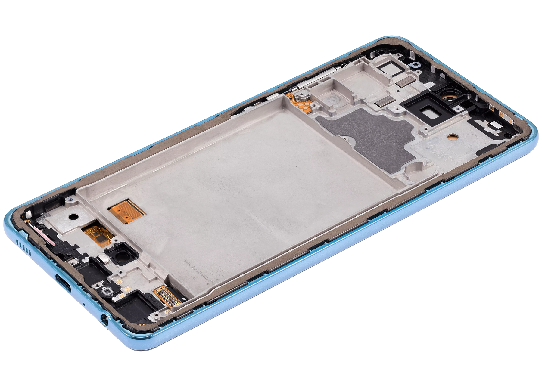 Replacement OLED Assembly With Frame Compatible For Samsung A72 (A725 / 2021) (6.67") (Vemake) (Awesome Blue)