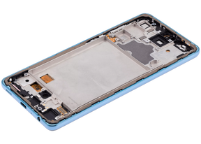 Replacement OLED Assembly With Frame Compatible For Samsung A72 (A725 / 2021) (6.67") (Vemake) (Awesome Blue)