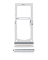 Dual Sim Card Tray Compatible For Samsung Galaxy A72 Replacement (A725 / 2021) (Awesome White)