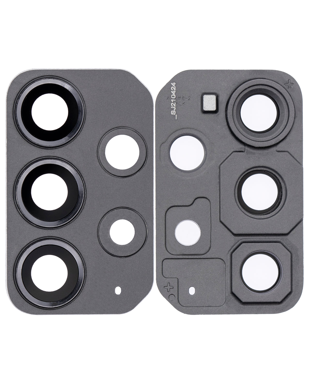 Replacement Back Camera Lens With Cover Bezel Ring Compatible For Samsung Galaxy A72 (A725 / 2021) (Awesome Black)