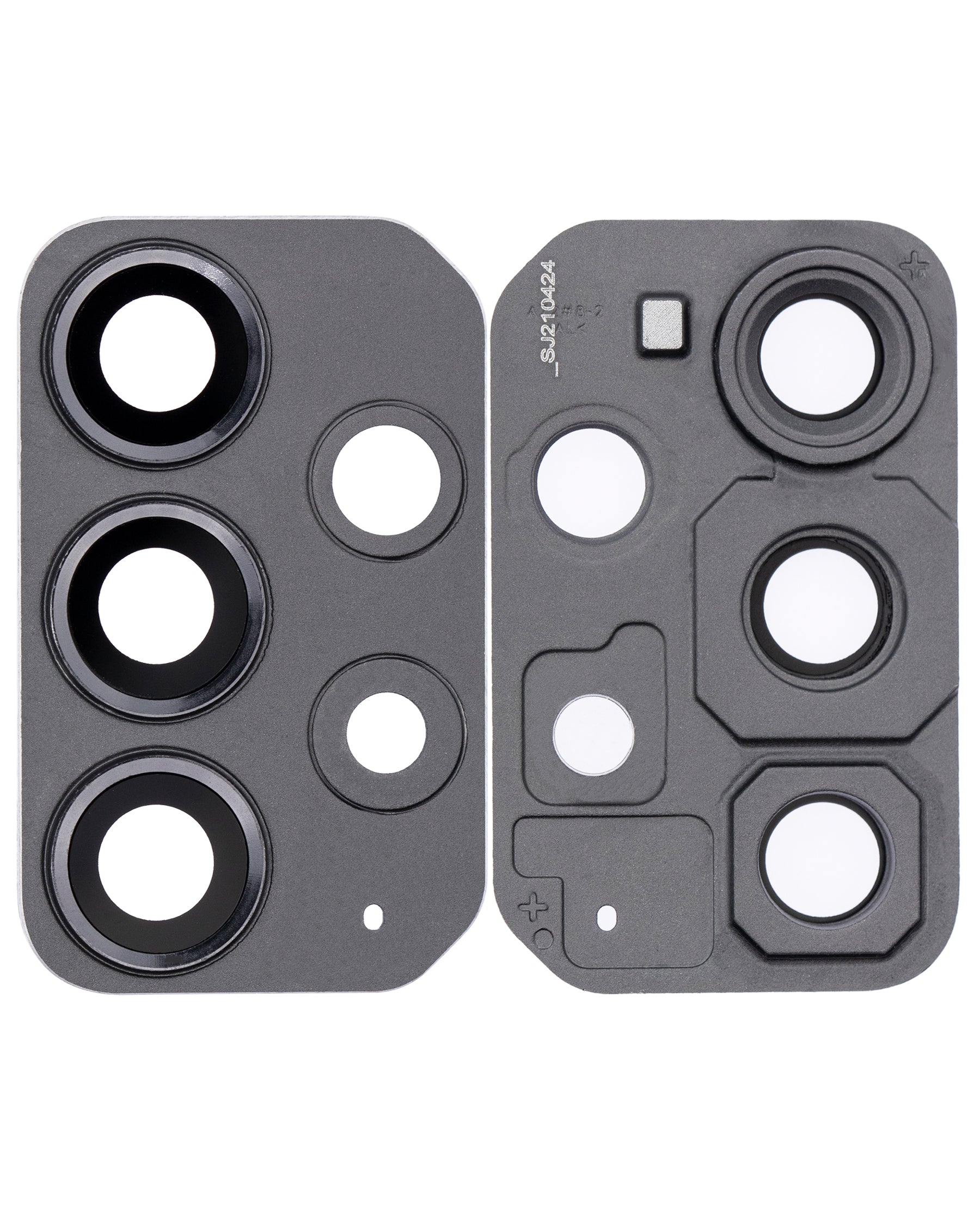 Replacement Back Camera Lens With Cover Bezel Ring Compatible For Samsung Galaxy A72 (A725 / 2021) (Awesome Black)