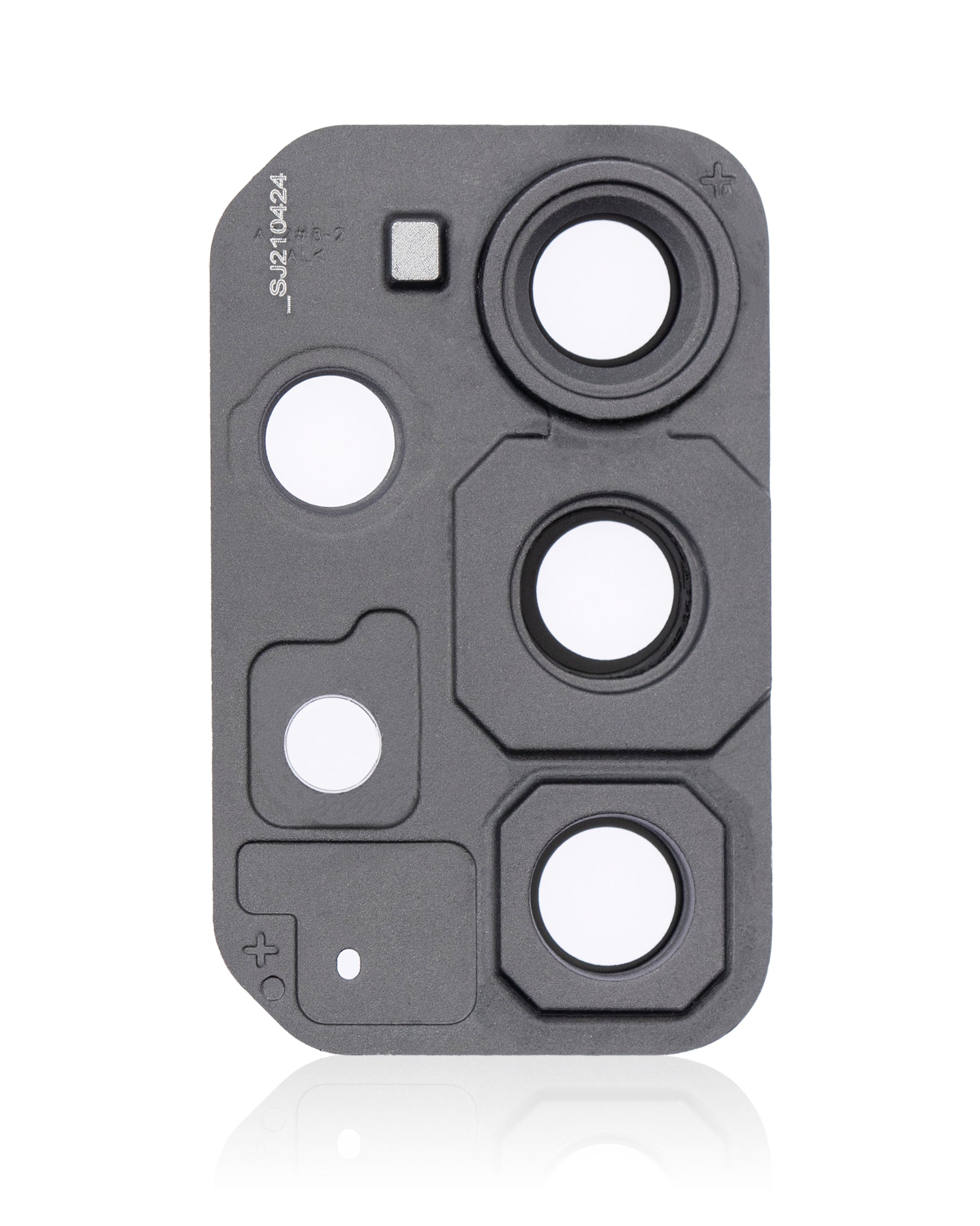 Replacement Back Camera Lens With Cover Bezel Ring Compatible For Samsung Galaxy A72 (A725 / 2021) (Awesome Black)