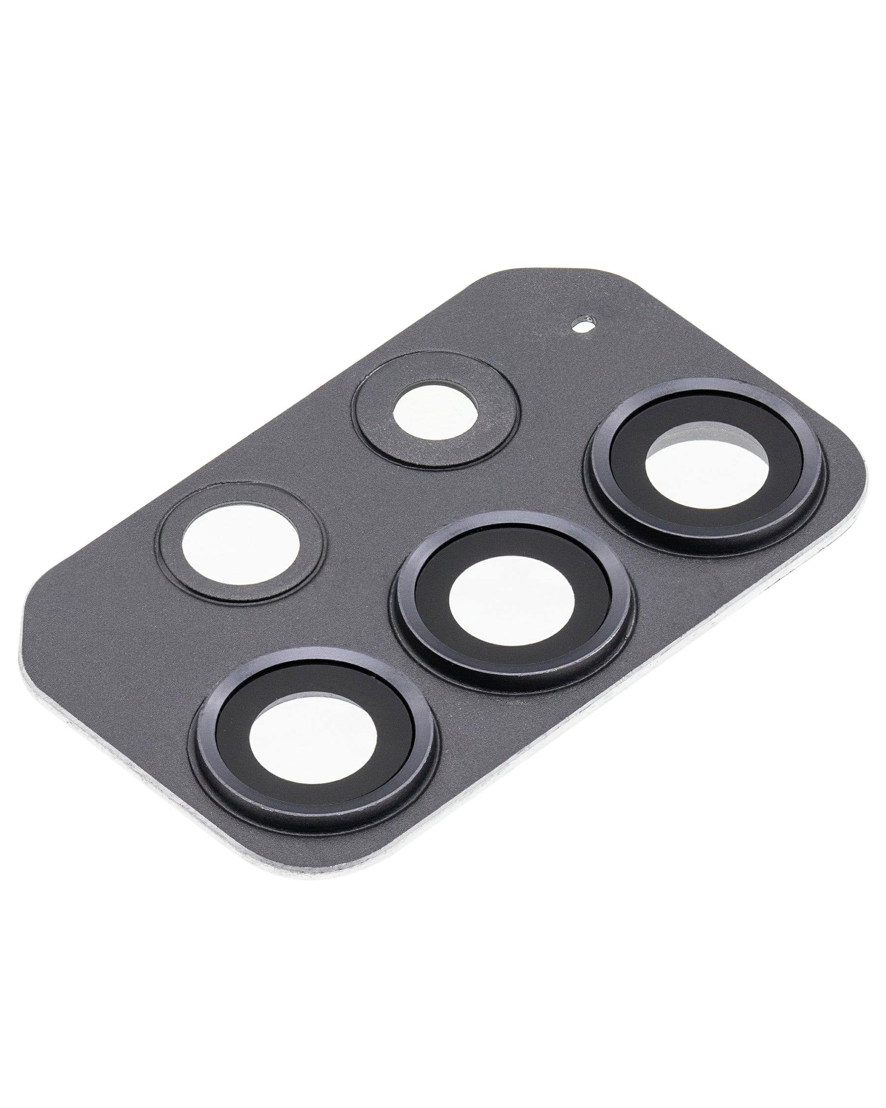 Replacement Back Camera Lens With Cover Bezel Ring Compatible For Samsung Galaxy A72 (A725 / 2021) (Awesome Black)