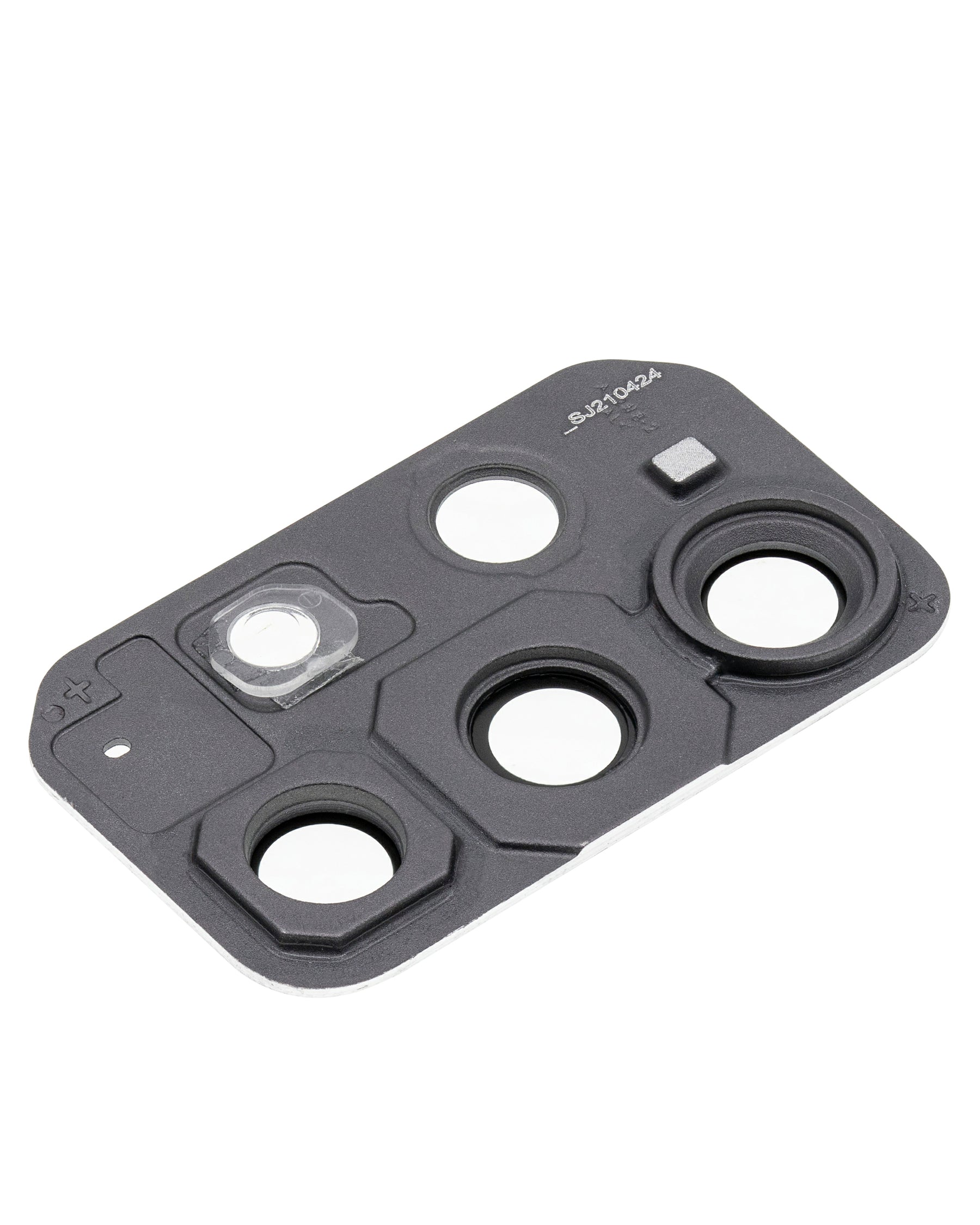 Replacement Back Camera Lens With Cover Bezel Ring Compatible For Samsung Galaxy A72 (A725 / 2021) (Awesome Black)