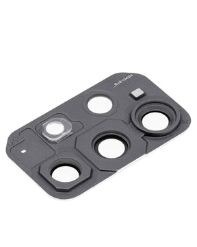 Replacement Back Camera Lens With Cover Bezel Ring Compatible For Samsung Galaxy A72 (A725 / 2021) (Awesome Black)