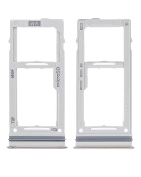 Single Sim Card Tray Replacement Compatible For Samsung Galaxy A72 (A725 / 2021) (Awesome White)