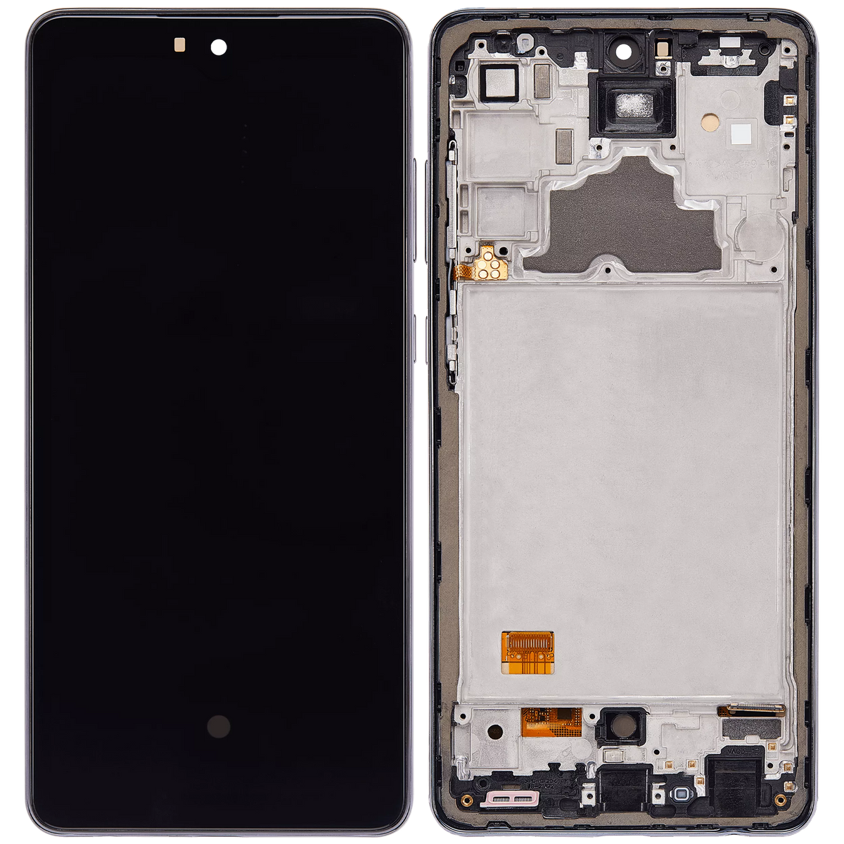 Replacement OLED Assembly With Frame Compatible For Samsung A72 (A725 / 2021) (6.36") (Vemake) (Awesome Black)