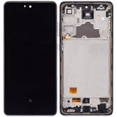 Replacement OLED Assembly With Frame Compatible For Samsung A72 (A725 / 2021) (6.36") (Vemake) (Awesome Black)