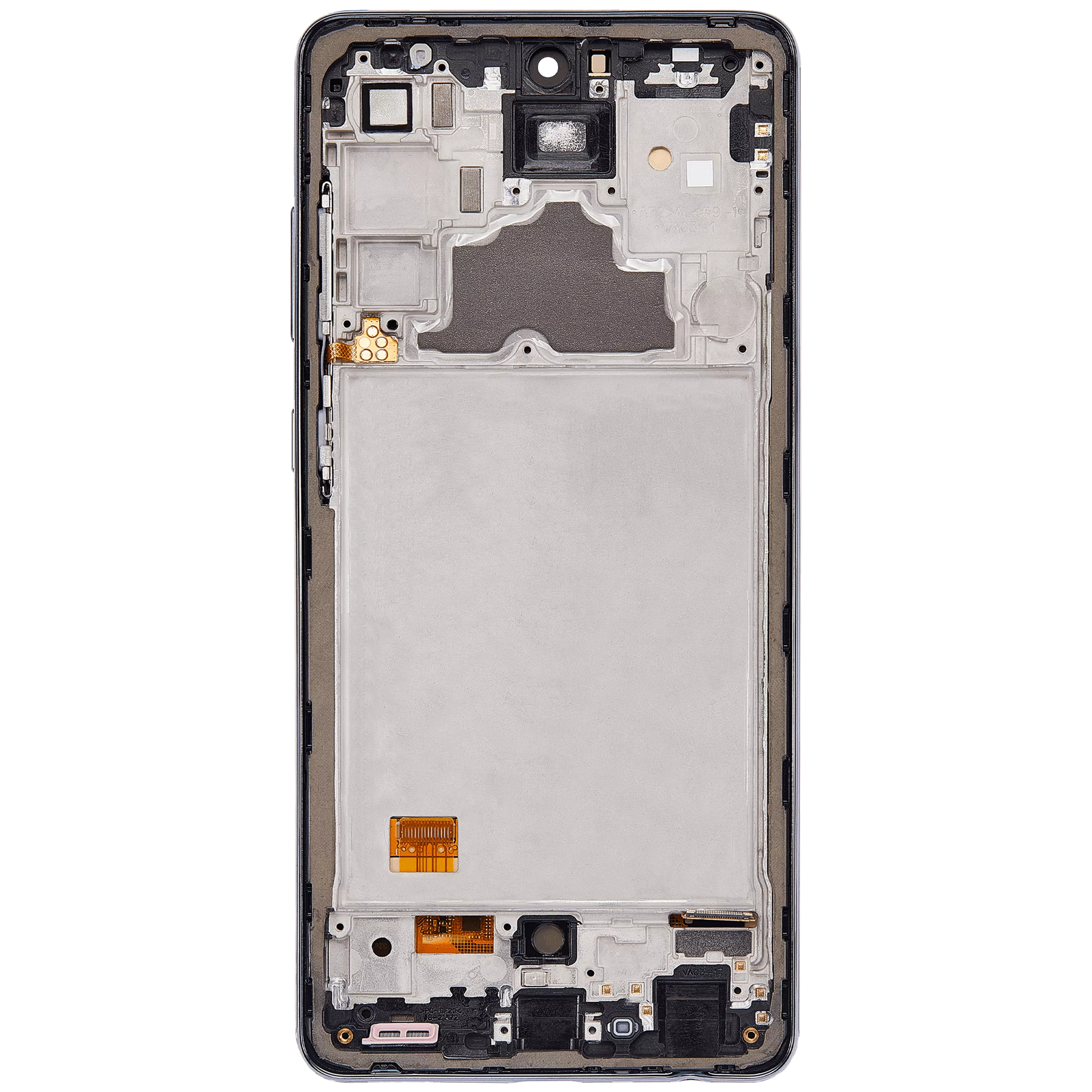 Replacement OLED Assembly With Frame Compatible For Samsung A72 (A725 / 2021) (6.36") (Vemake) (Awesome Black)