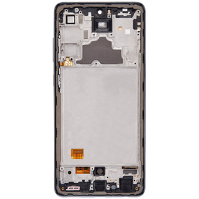 Replacement OLED Assembly With Frame Compatible For Samsung A72 (A725 / 2021) (6.36") (Vemake) (Awesome Black)