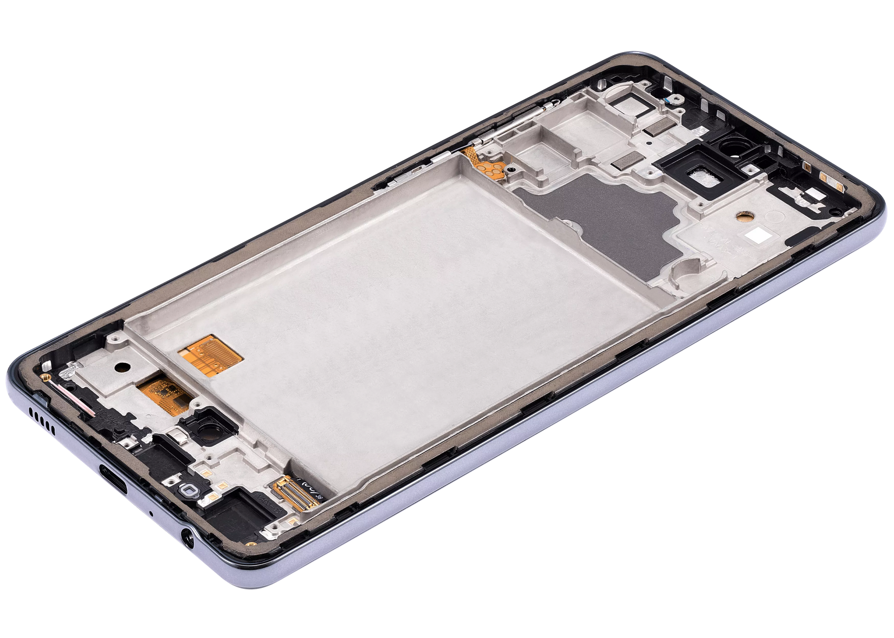 Replacement OLED Assembly With Frame Compatible For Samsung A72 (A725 / 2021) (6.36") (Vemake) (Awesome Black)