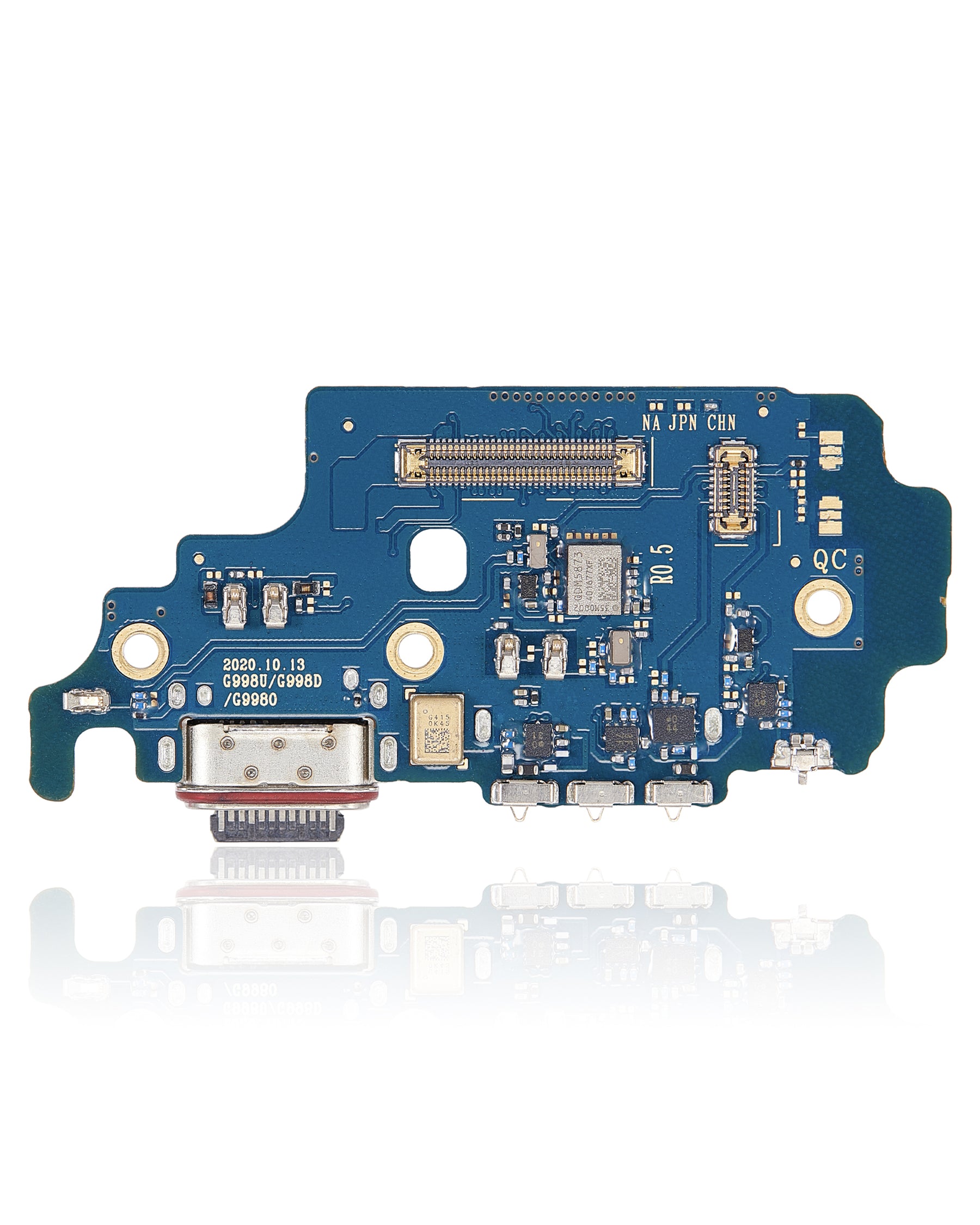 Charging Port Board With Sim Card Reader Compatible For Samsung Galaxy S21 Ultra 5G (G9980) (Asia Version) (Premium)