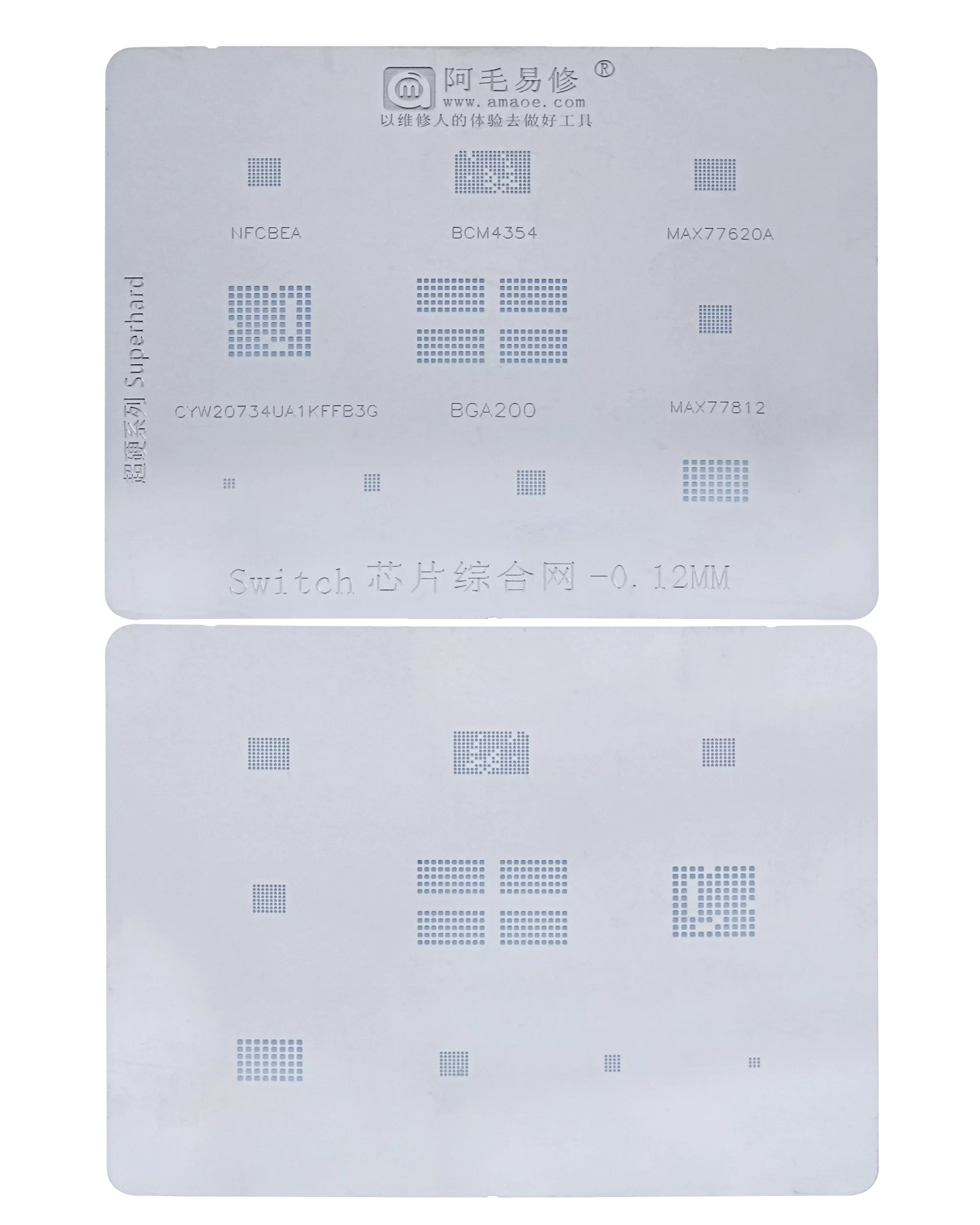 Switch IC Chip Stencils (0.12MM) (Amaoe)