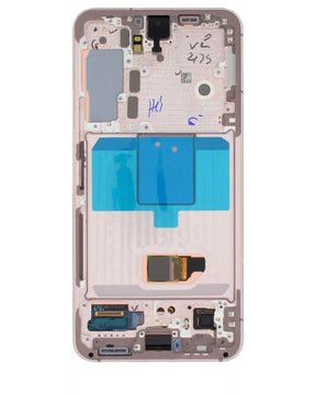 OLED Assembly With Frame Compatible For Samsung Galaxy S22 5G  Replacement (Service Pack) (Pink Gold)