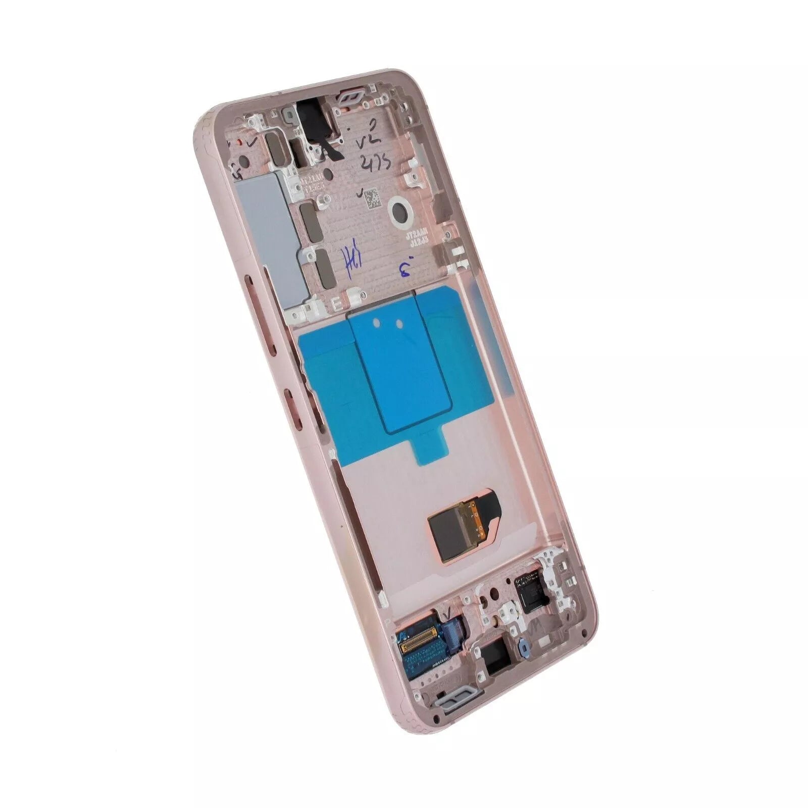 OLED Assembly With Frame Compatible For Samsung Galaxy S22 5G  Replacement (Service Pack) (Pink Gold)