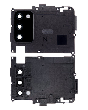 Back Camera Lens With Cover Bezel Ring Compatible For Samsung Galaxy A02S (A025 / 2020) (Black) (N Version)