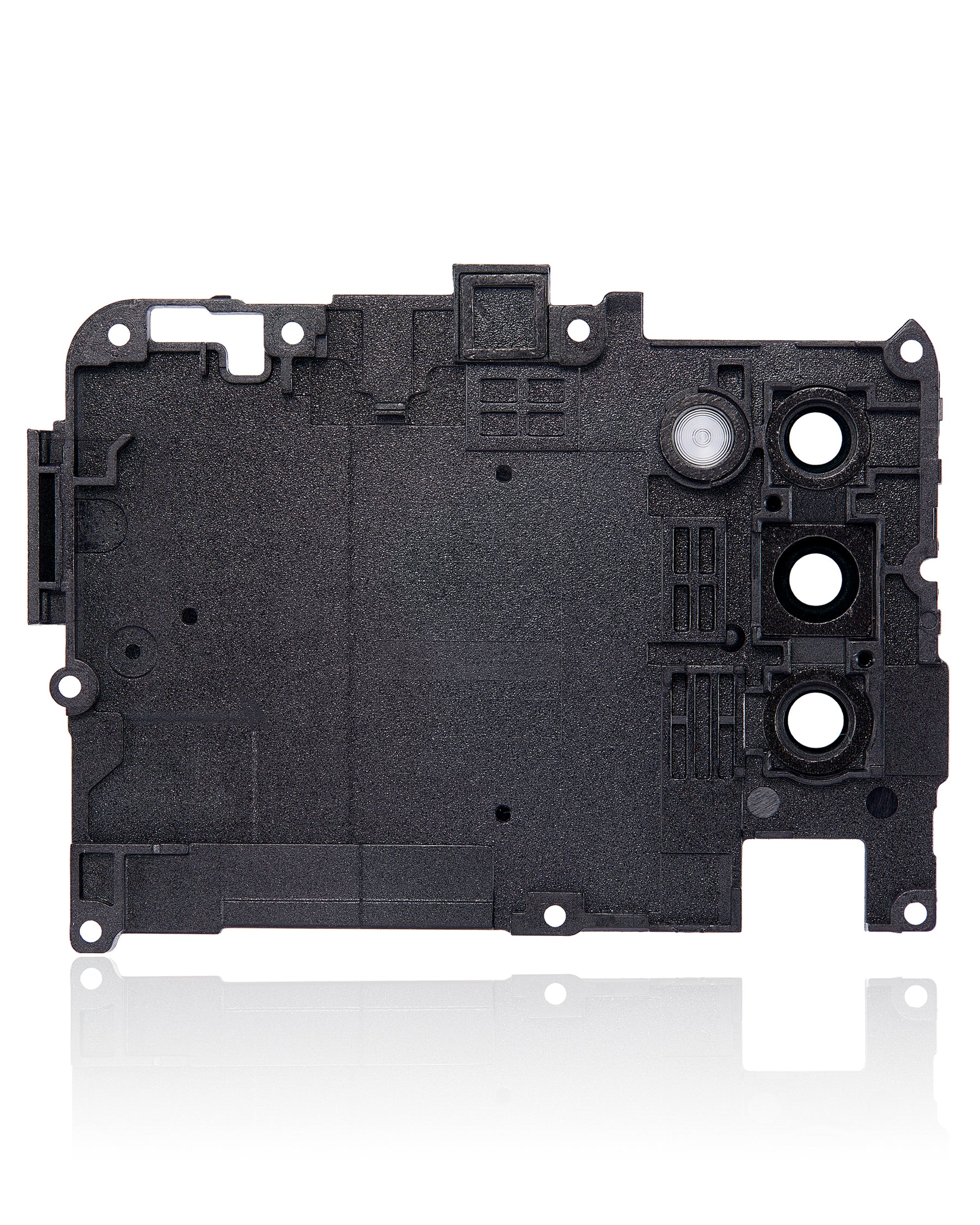 Back Camera Lens With Cover Bezel Ring Compatible For Samsung Galaxy A02S (A025 / 2020) (Black) (N Version)