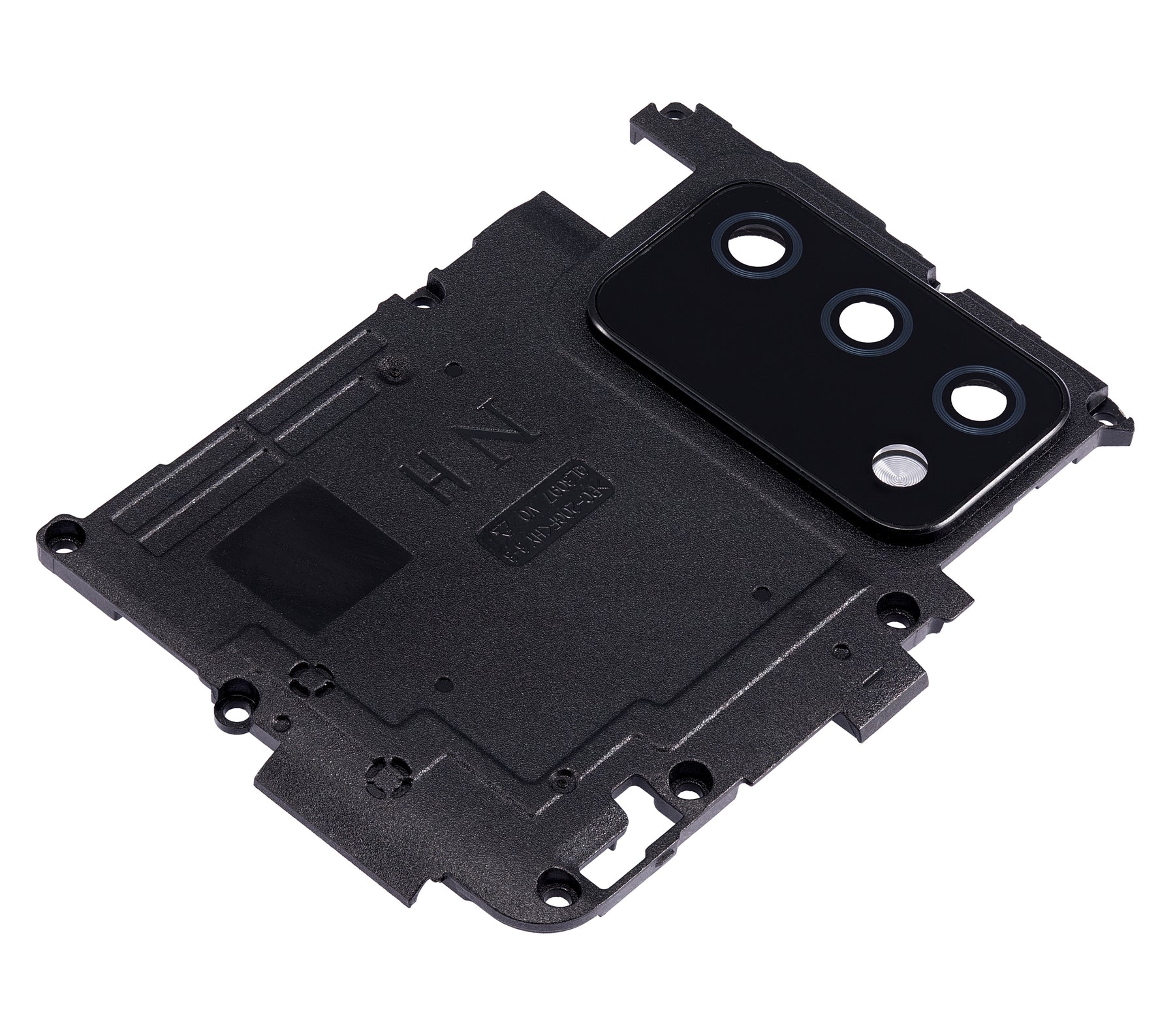 Back Camera Lens With Cover Bezel Ring Compatible For Samsung Galaxy A02S (A025 / 2020) (Black) (N Version)