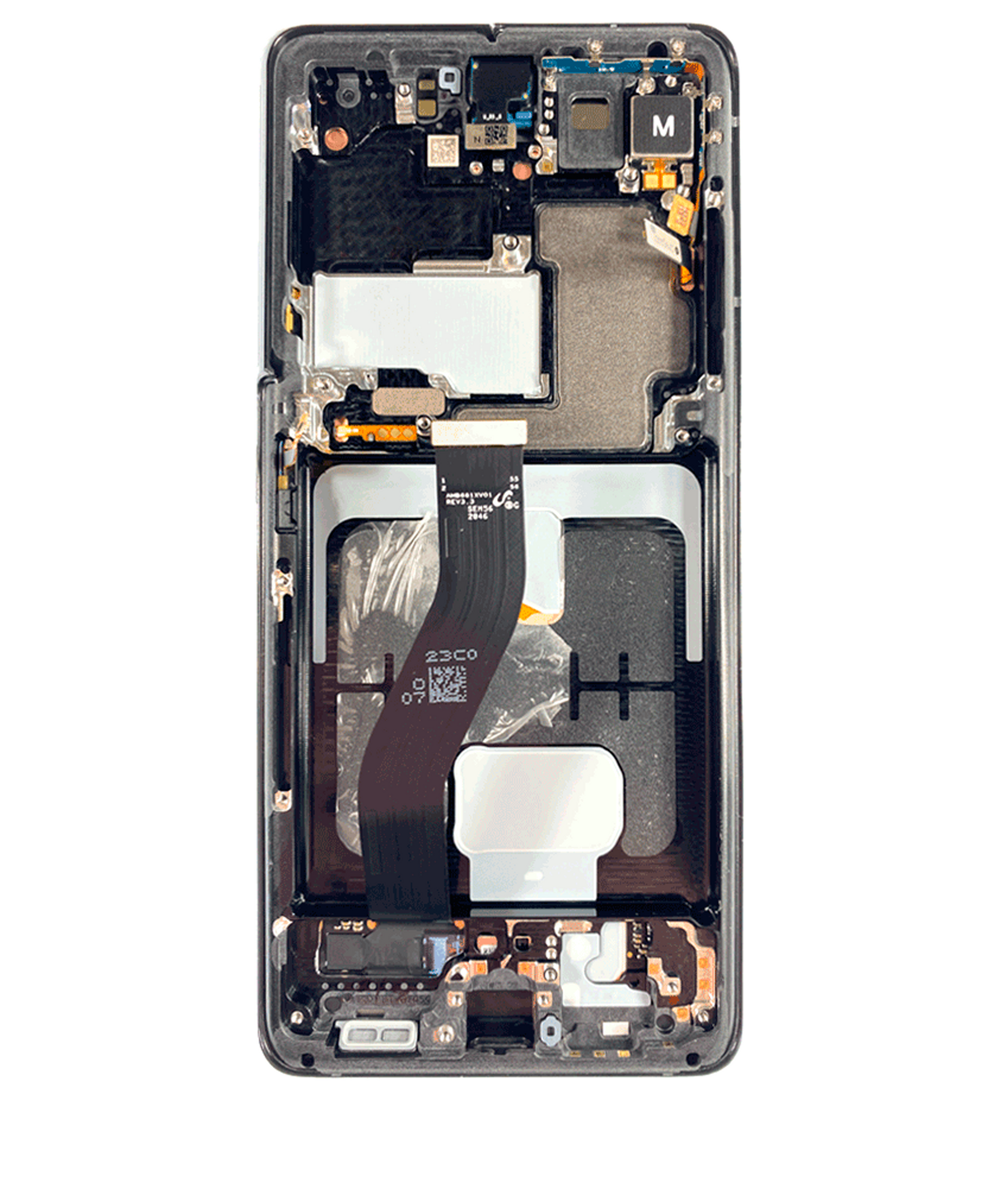 OLED Assembly With Frame Compatible For Samsung Galaxy S21 Ultra 5G  Replacement (Blemish: Grade A) (Phantom Black)