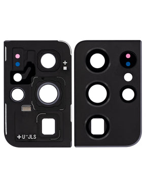 Back Camera Lens With Cover Bezel Ring Compatible For Samsung Galaxy S21 Ultra 5G Replacement  (Phantom Black)