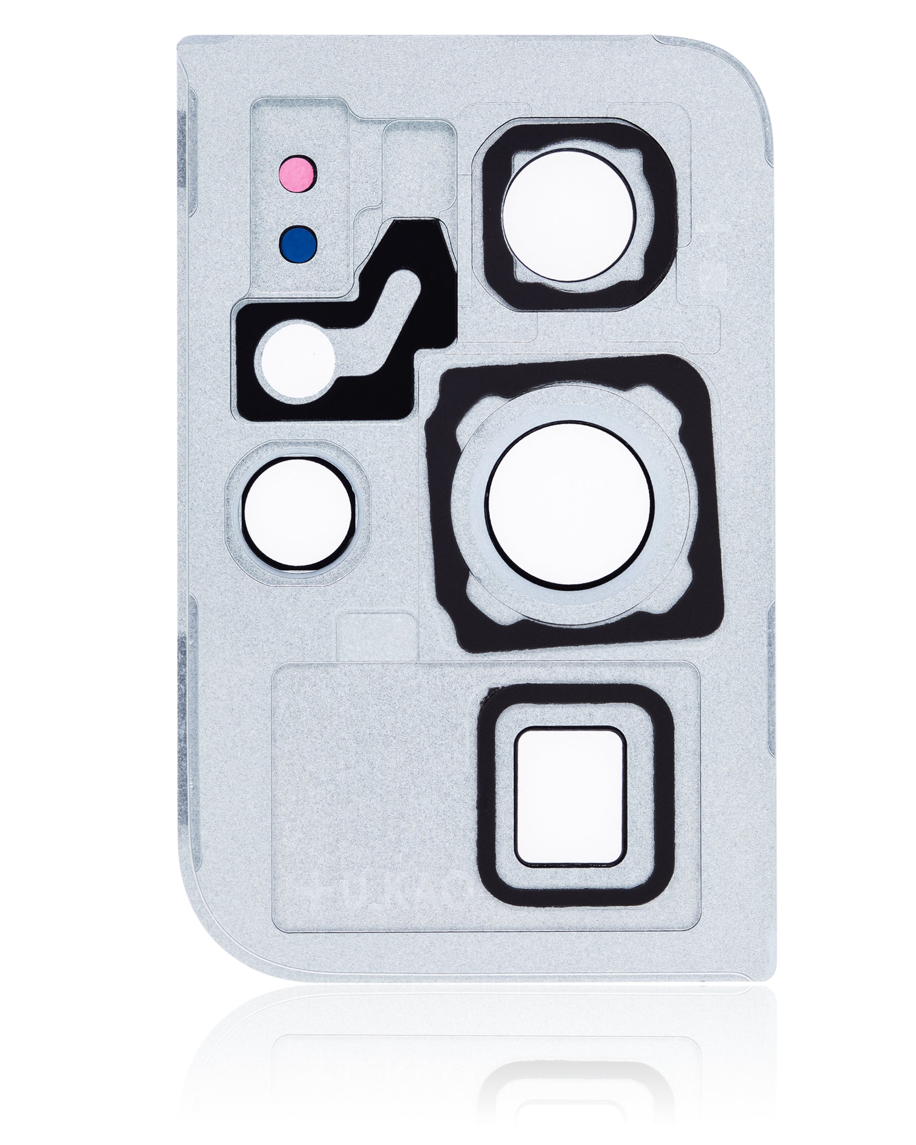 Back Camera Lens With Cover Bezel Ring Compatible For Samsung Galaxy S21 Ultra Replacement (Phantom Silver)
