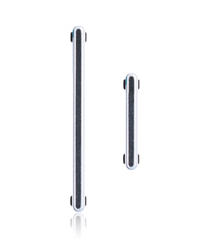 Hard Buttons (Power / Volume) Compatible For Samsung Galaxy S21 Ultra Replacement (Phantom Silver)