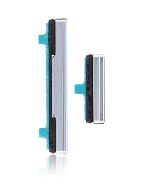 Hard Buttons (Power / Volume) Compatible For Samsung Galaxy S21 Ultra Replacement (Phantom Silver)