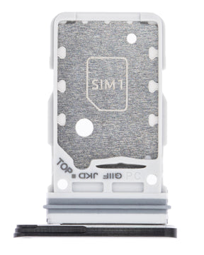 Dual Sim Card Tray Compatible For Samsung Galaxy S21 Ultra Replacment (Phantom Black)
