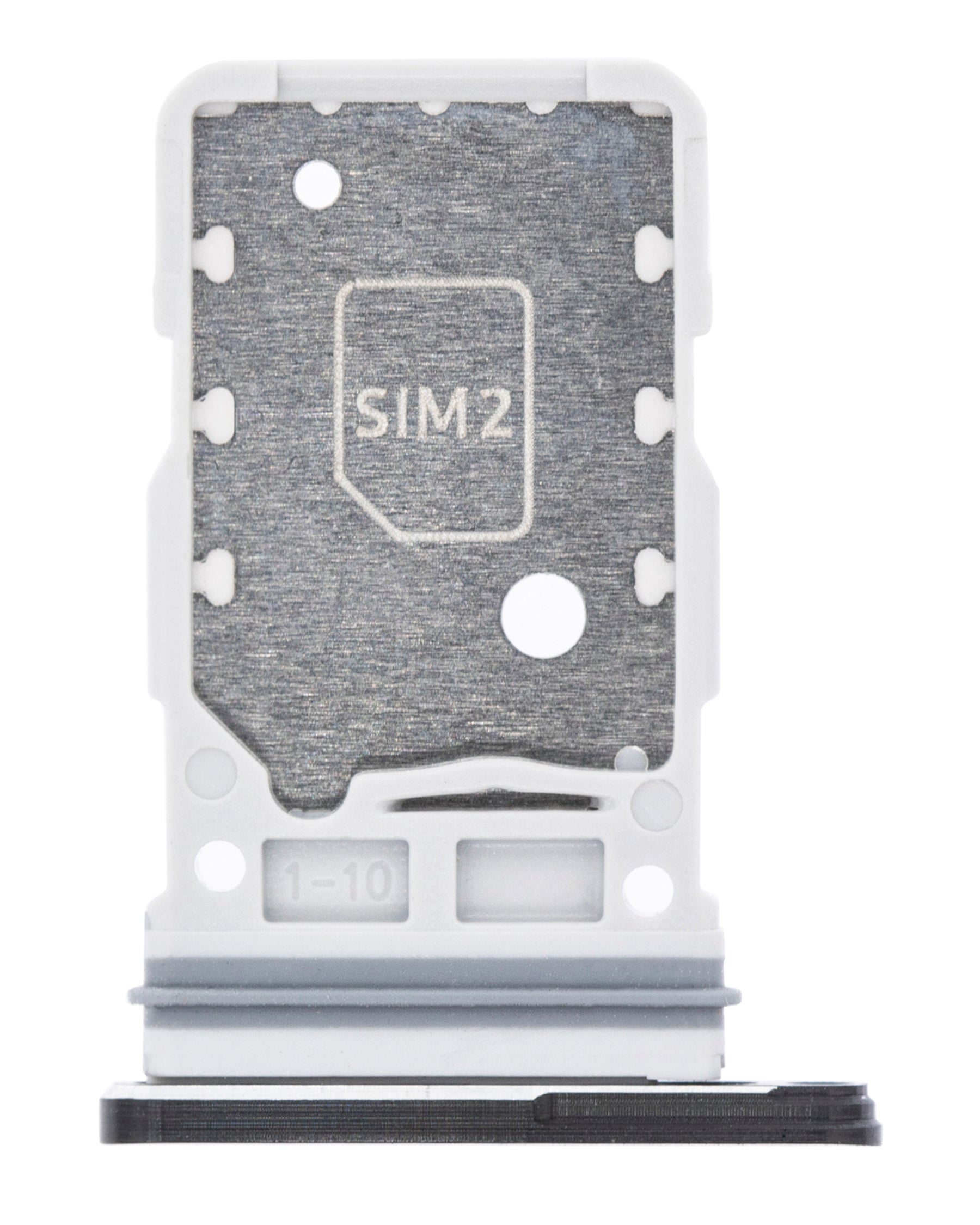 Dual Sim Card Tray Compatible For Samsung Galaxy S21 Ultra Replacment (Phantom Black)