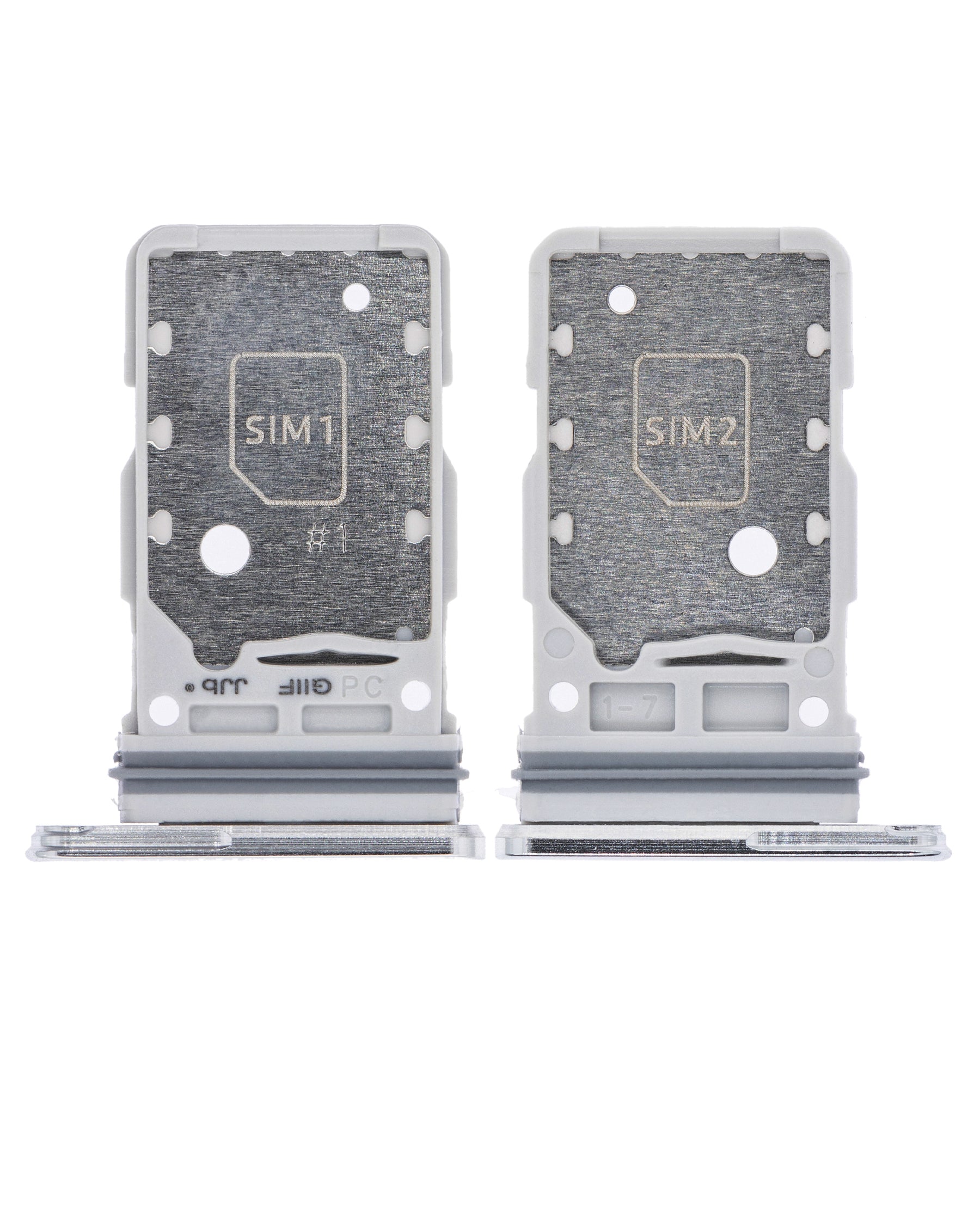 Replacement Dual Sim Card Tray Compatible For Samsung Galaxy S21 Ultra (Phantom Silver)