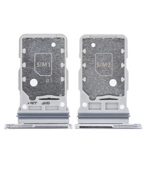 Replacement Dual Sim Card Tray Compatible For Samsung Galaxy S21 Ultra (Phantom Silver)