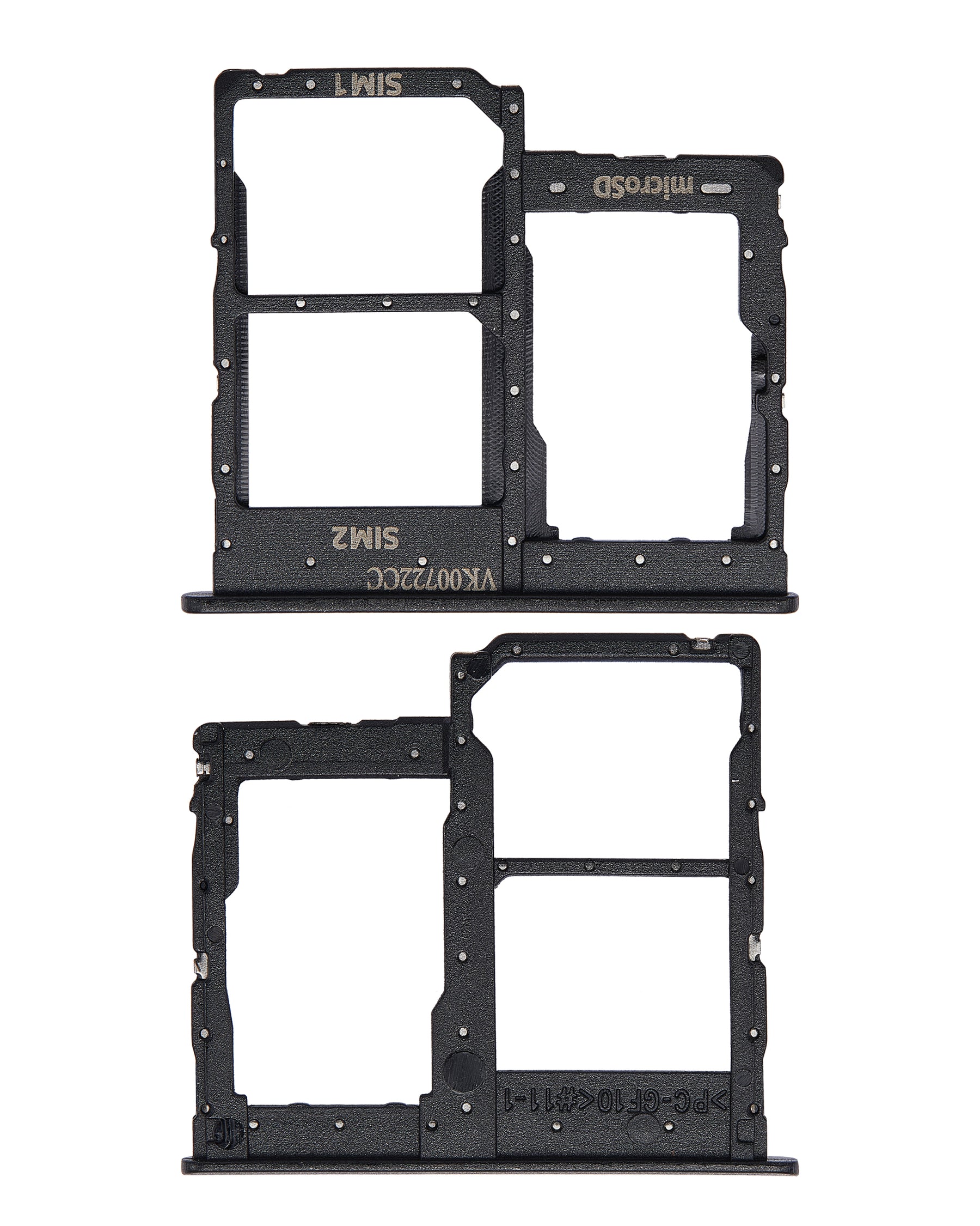 Dual Sim Card Tray Compatible For Samsung Galaxy A01 Core (A013 / 2020) (Black)