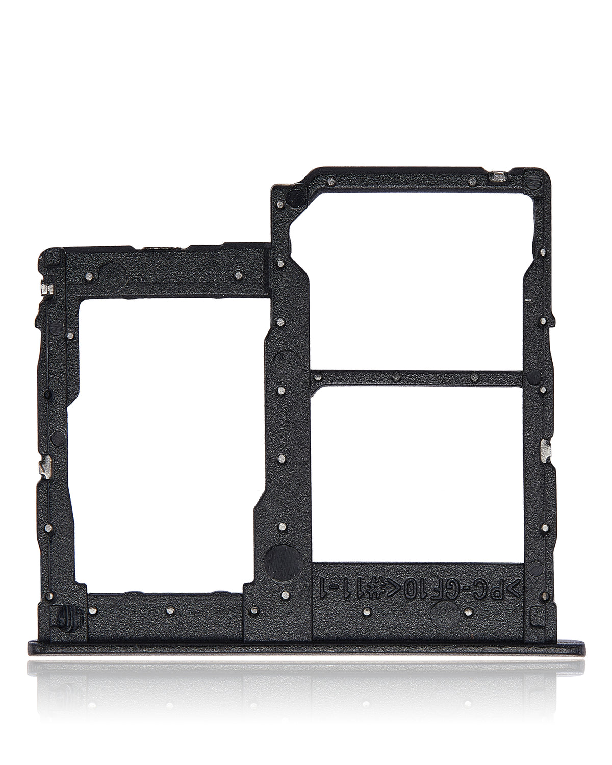 Dual Sim Card Tray Compatible For Samsung Galaxy A01 Core (A013 / 2020) (Black)