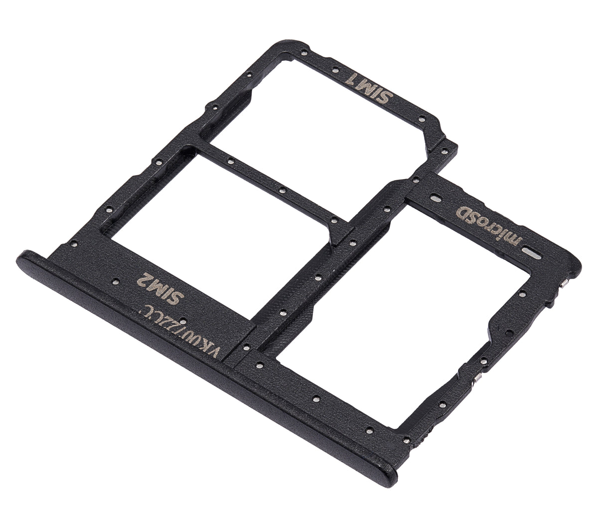 Dual Sim Card Tray Compatible For Samsung Galaxy A01 Core (A013 / 2020) (Black)