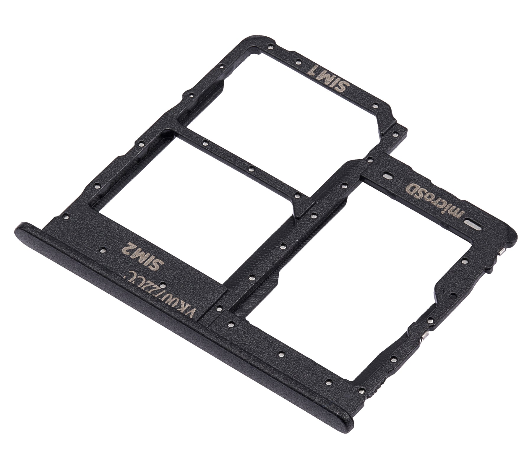 Dual Sim Card Tray Compatible For Samsung Galaxy A01 Core (A013 / 2020) (Black)