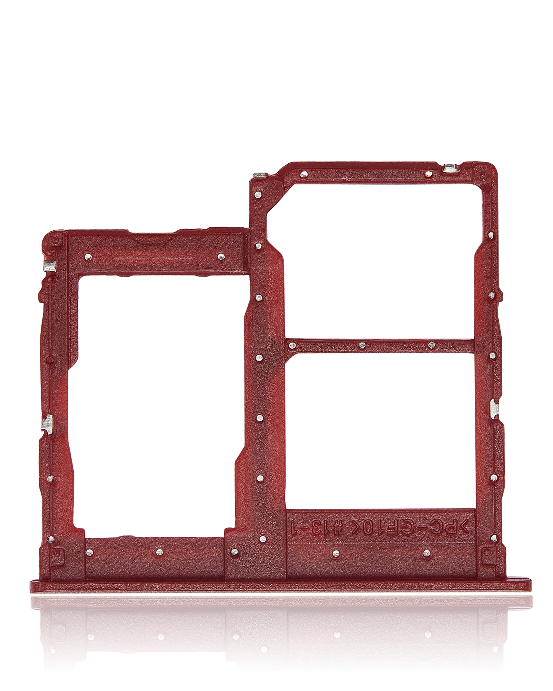 Dual Sim Card Tray Compatible For Samsung Galaxy A01 Core (A013 / 2020) (Red)